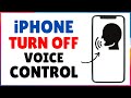 How to Turn Off Voice Control on iPhone