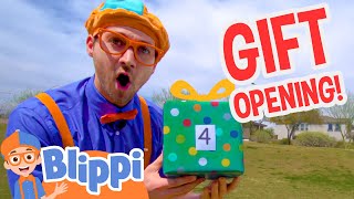 Blippi Counts to 10 with a Christmas Gift Opening! | Blippi Full Episodes