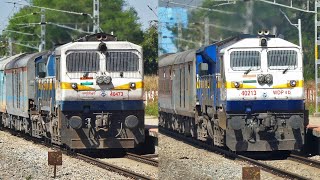 ROLLER COASTER GRADIENT !! Back to Back PUNE WDP 4D hauled Trains !! Indian Raiways