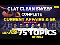 Don't Miss These 75 GK Topics for CLAT 2025 | Jan-Nov 2024 Highlights