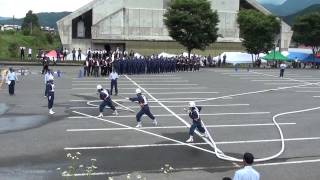 平成26年　長野県大北ポンプ操法大会　池田町消防団　優勝