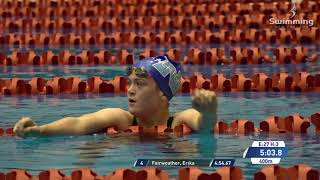 15 Year Old GIrls 4 x 100m Indi Medley FINAL featuring Erika Fairweather