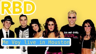 RBD - Me Voy | Live in Houston  I KEMARI THE JAMAICAN REACTS