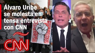 Álvaro Uribe en CNN: mira la tensa entrevista sobre las protestas en Colombia