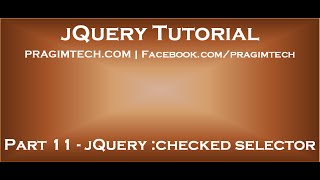 jQuery checked selector