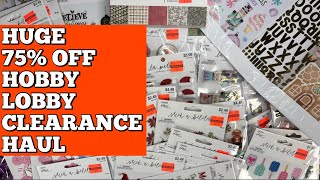 HUGE 75% OFF HOBBY LOBBY CLEARANCE HAUL | Stickers, Cardstock, & Paper Pads | Great for Craft Fairs