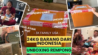 UNBOXING PAKET 24kg DARI INDONESIA !