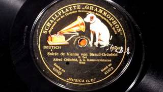 Grünfeld plays Soirée de Vienne on Schallplatte Grammophon