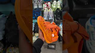 $50 Lanvin leather curb sneakers - Orange Review #lanvin #designer #shoes #cnfans #pandabuy #haul