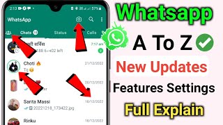 Whatsapp A To Z New Update Settings & Whatsapp Tips & Tricks | Whatsapp Hidden Features Settings