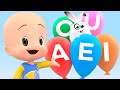 Balloons of Vowels and more educational videos - Cuquin and Friends