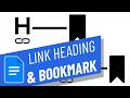 Linking Within a Document in Google Docs
