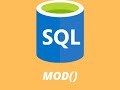 What is mod function in sql | mod() | definition and example of mod()