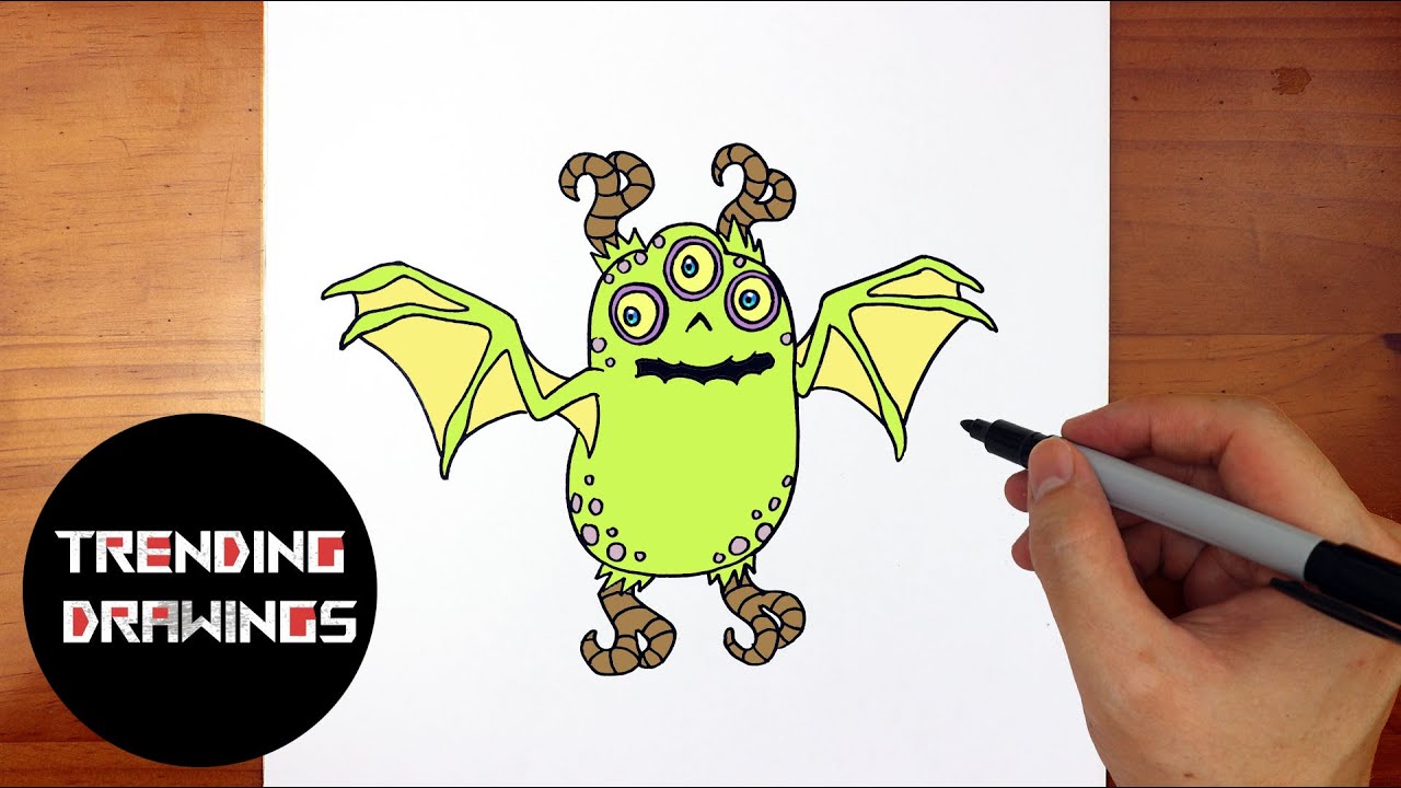 How To Draw Tweedle From My Singing Monsters - YouTube