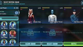 DR cleanup with Ahsoka, Thrawn, FOO - 3v3 GAC 25.5.20