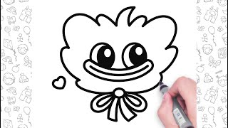How to Draw Huggy Wuggy Easy /Bolalar uchun oson multfilm chizish/बच्चों के लिए आसान कार्टून ड्राइंग