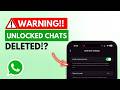 Unlock Locked Chats in WhatsApp — WITHOUT LOSING Messages