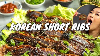 Best Korean Short Ribs Marinade Galbikalbi With Ssamjang Dipping Sauce  Korean Bbq At Home
