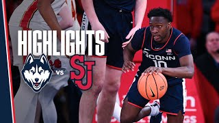 HIGHLIGHTS | #1 UConn Men's Basketball at St. John's