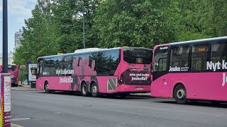 Savonlinja 466 Volvo 8900LE B8RLE 6x2 @ Jouko bus line 1X in Lappeenranta, Finland