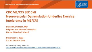 December 6, 2022, CDC 20th ME/CFS Stakeholder Engagement and Communication (SEC) Call