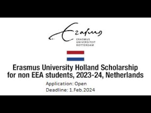 Erasmus University Netherland Scholarships - YouTube