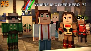 Minecraft Story Mode | WHERE IS OTHER HERO | Episode 5 Season 1 | Sarpdaman Gamer