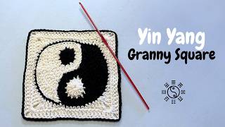 Yin Yang Crochet. Granny Square Tutorial. Namaste