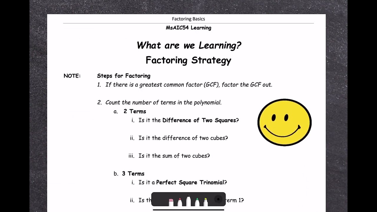 Factoring For College Algebra (Part 3 Of 3) - YouTube