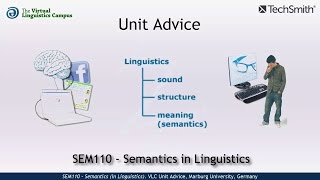 SEM110 - Unit Advice (Semantics in Linguistics)