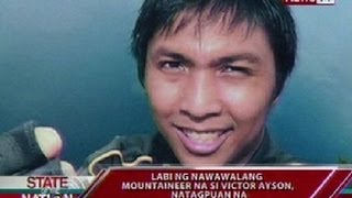 SONA: Pagkamatay ng mountaineer na si Victor Ayson, aksidente, ayon sa mga otoridad