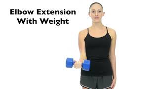 Elbow Extension With Weight