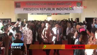 Presiden Jokowi Resmikan Pasar Baru di Maros