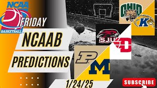 College Basketball Picks \u0026 Predictions Today 1/24/25 | NCAAB Picks Today