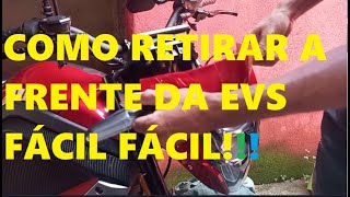 como retirar e colocar a frente da moto elétrica voltz  evs de forma  fácil!!!