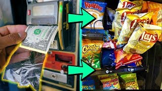 Does TAPE On A Dollar Hack ACTUALLY Work In A Vending Machine??