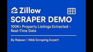 Zillow Scraper Demo | Automated Real Estate Data Extraction