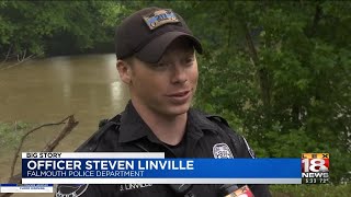 Police Officer And Teen Rescue 12-Year-Old