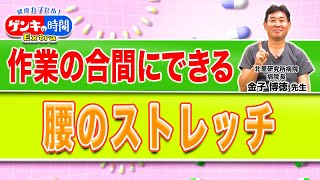 作業の合間にできる 腰のストレッチ(健康カプセル！ゲンキの時間)