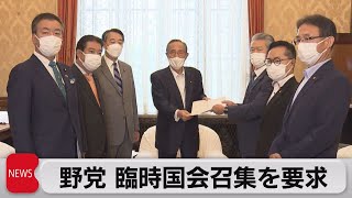 野党 臨時国会召集を要求（2022年8月18日）