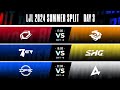 LJL 2024 Summer Split Day 3 | SG vs V3 - BCT vs SHG - DFM vs AXC