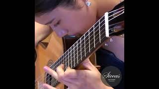 CRAZY GUITAR playing 😱 OMG WOW! | VIOLIN MUSIC PAGANINI | Haruna Miyagawa | Siccas Guitars | #shorts
