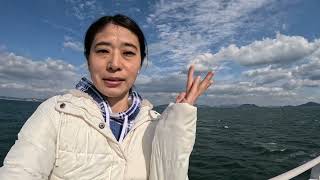 【JAPAN】Ferry from NAOSHIMA 直島発フェリー展望デッキ ☆瀬戸内海島巡り☆