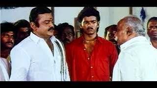 Tamil Movie Action Scenes # Vijayakanth & Vijay Best Acting Scenes # Senthoora Pandi Movie Scenes
