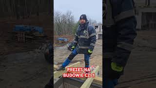 PREZES NA BUDOWIE CZ. 1 #bricklayer #śmieszne #praca #funnyvideo #humor #funny #szkoła #kierownik