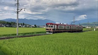 2022年8月8日16時58分発 上田電鉄 別所線 舞田駅発別所温泉行き 下り さなだどりーむ号 6001編成 きさらぎ駅 八木沢まい誕生日