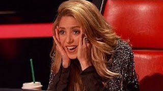 Shakira in The Voice 2016 A handsome man surprised