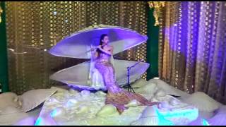 Flute Mermaid act - International flute player artist for wedding, Corporate events