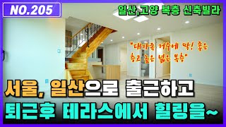 [NO.205] 일산,고양 신축빌라★대가족 거주에 적합한 복층★ 서울로 출퇴근하고 퇴근후 테라스에서 힐링을~