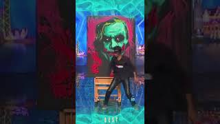 Vilas Nayak Paints Giant Joker Portrait In 2.5 Minutes #shorts | Worlds Best Talent  #4